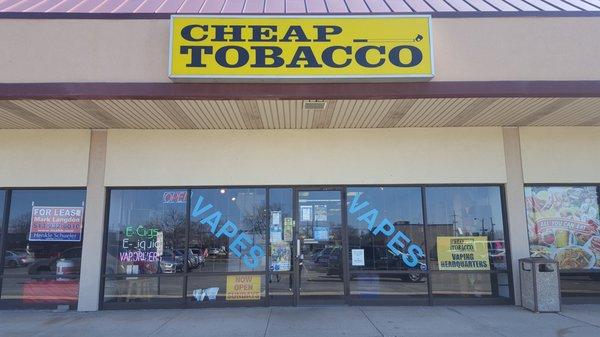 Cheap Tobacco Greenville Storefront