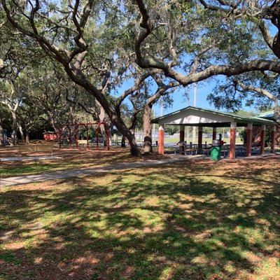 Covered picnic tables & Swing Set !