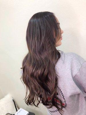 Blended Extensions & Haircolor