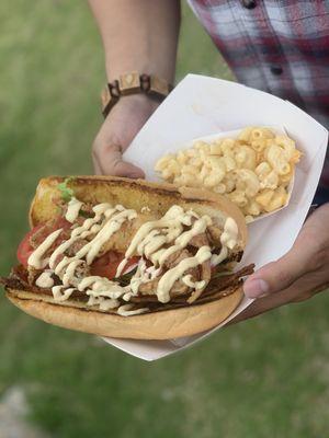 Softshell Crab BLT & Gouda Mac n Cheese