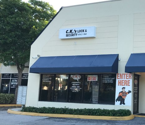 CK's Lockshop has been serving Palm Beach County since 1960! Call us for a quote or schedule one of our mobile locksmiths.