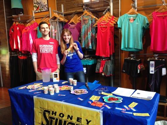 Chris and Sierra at our Honey Stinger tasting run and party.