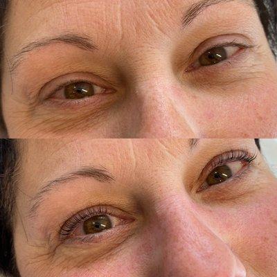 Lash lift and tint