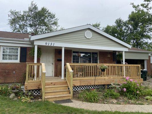 New Siding,Trim, Deck, pillars