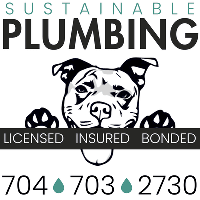 the Sustainable Plumbing logo, featuring our mascot, Bo