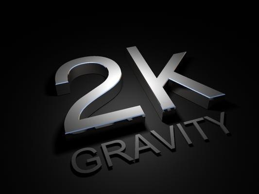 2k gravity 3d logo design