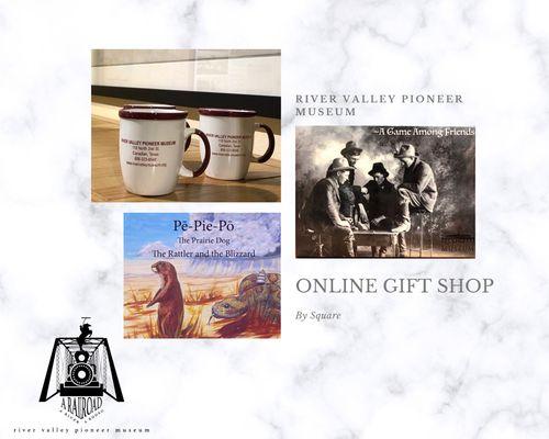 Online Gift Shop curbside pick up available.