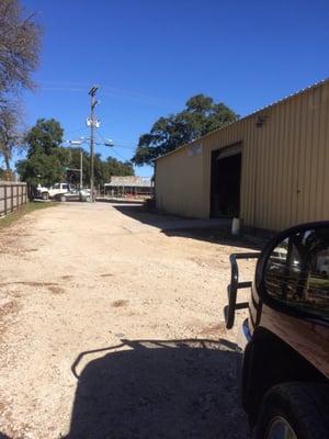 Drive around back for hay and  grain loading