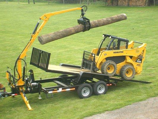 Treeler dumping log grapple trailers are incredibly versatile, allowing you to service nearly any urban forestry job with ease.