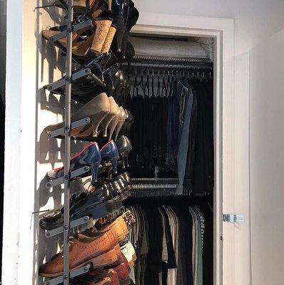 Organized closet in small NYC apartment :)