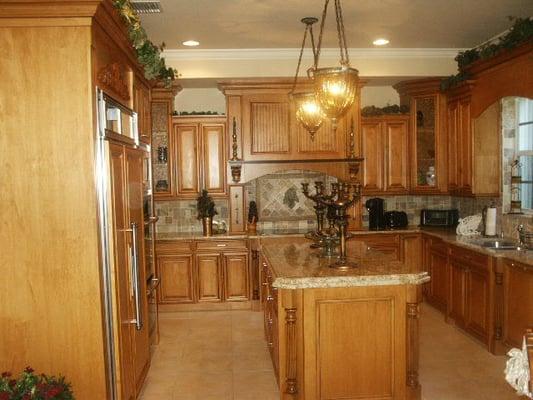 Kitchen with island