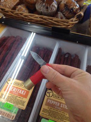 Shot gun shell knife & jerky- match made in heaven