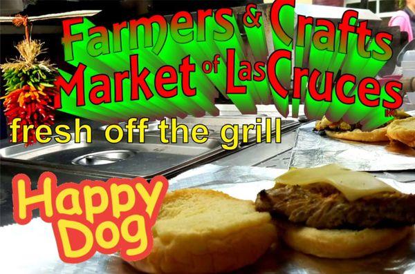 Also find Happy Dog Food Truck at the Las Cruces Farmers Market on Wed & Sat