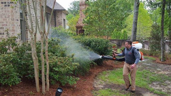 Our Barrier Treatments are the most effective form of adult mosquito control for individual properties, and safe for people and pets.