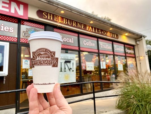 Frontage showing their coffee and cup