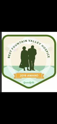 Compassionate Care Hospice is  2019 Best Fountain Valley Hospice Awardee