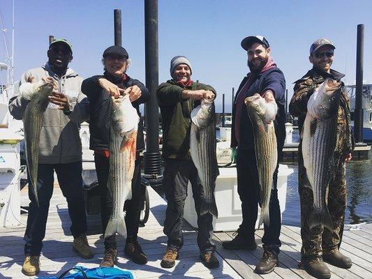 Jenna P Sportfishing Striped Bass Fishing raritan bay