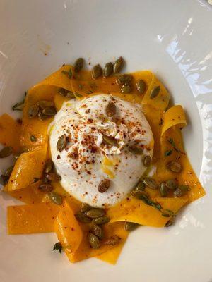 Burrata and squash