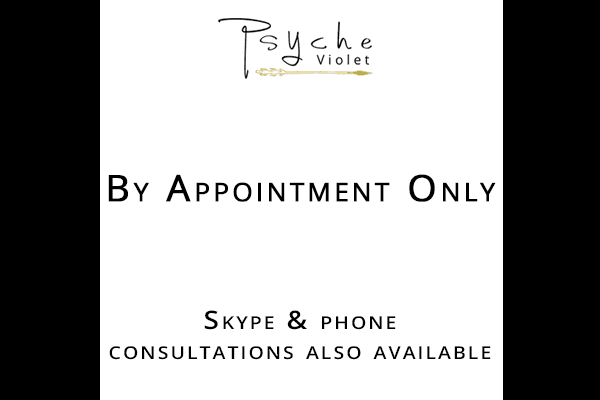 All appointments are available by appointment only. Please visit psycheviolet.com/schedule to see my current availability & to book with me.