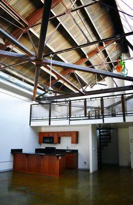 Loft apartments in the historic Claremont Packing House.