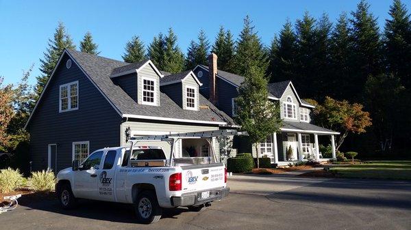 Newly installed roof