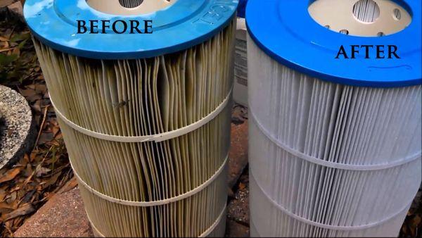 swimming pool filter cleaning and replacement