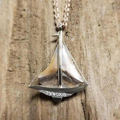 Customers Shark Tooth made into Sailboat