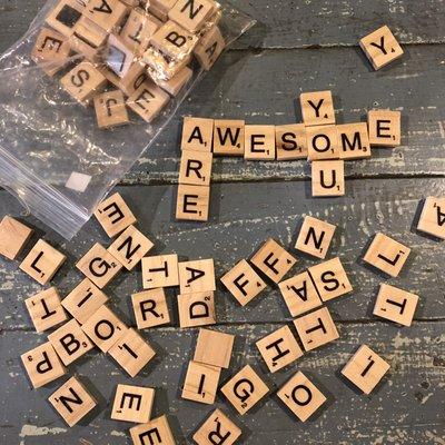 Scrabble magnets