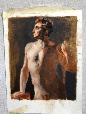 Student master copy painting from Ken Goshen's workshop.