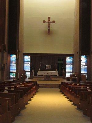 Interior of Christ the King Catholic Church