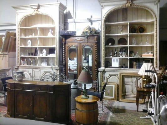 Vintage 18 30's bookcases originally from Paris, taken from Lake Geneva Estate for resale.