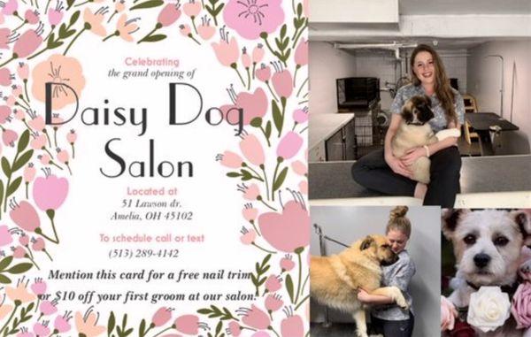 FREE nail trim or $10 off your first groom! Grand opening promo!!