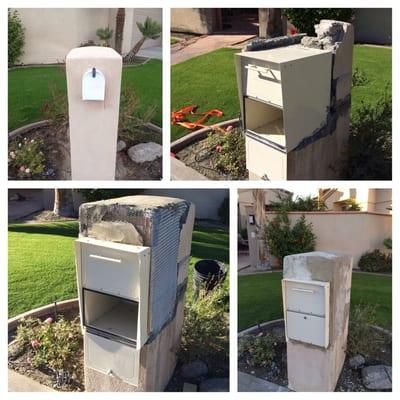 A mailbox reconstructed