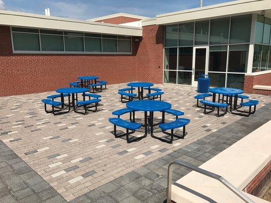 Courtyard at East Hampton High School