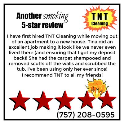 757-208-0595 TNT Dynamite Cleaning in Williamsburg, Virginia. Maid Services - weekly, bi-weekly or monthly.