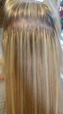 Keratin tip hair extensions 20" inches long