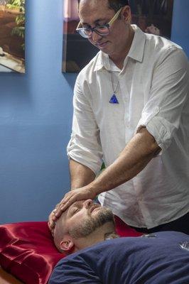 It's all about the healing energy through the hands of Billy The Reiki Master