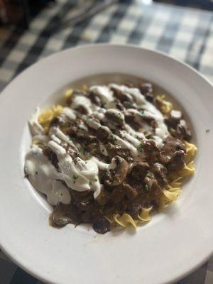 Beef Stroganoff