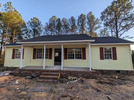 Replaced windows at a home being renovated