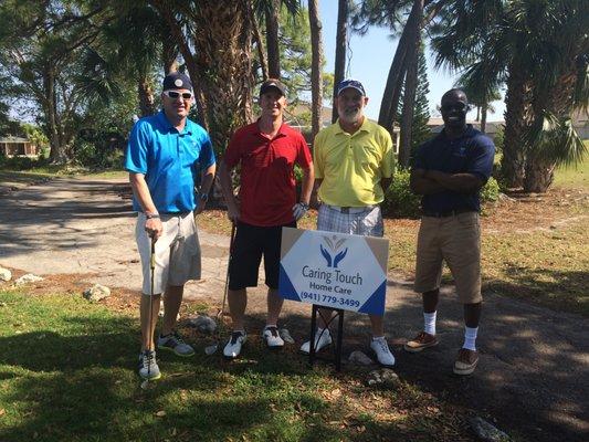 Caring Touch Sponsored Hole at Cape Coral Chamber of Commerce Fundraiser