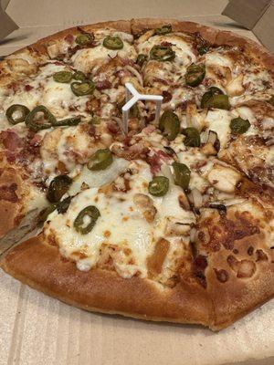 Backyard BBQ Chicken Pizza