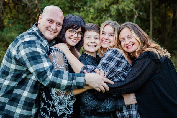 Family photo session on location