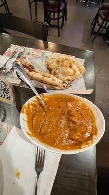 Garlic Naan, Chicken Tikka Masala