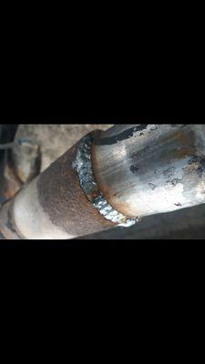 A little exhaust welding