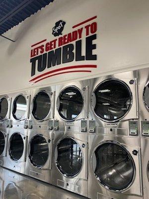 Dryers at the Camp Hill laundromat. Let's Get Ready To Tumble!