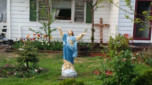 ASSUMPTION OF MARY IN CUSTOMER YARD