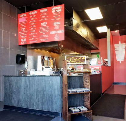 Front Counter at Shawarmaholic Oregon