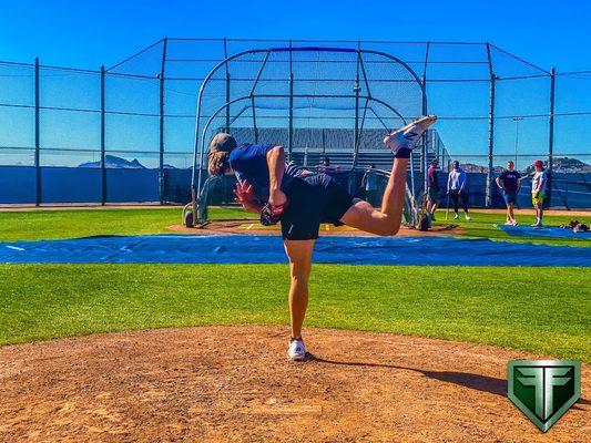 Tyler Glasnow putting in work at Fuel Factory Live At Bats