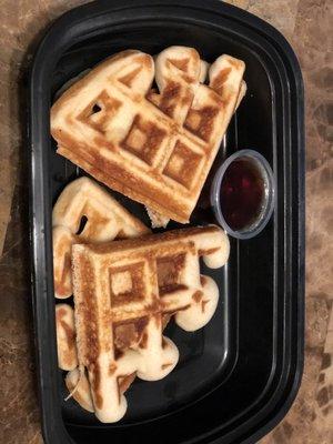 Peanut butter protein waffles