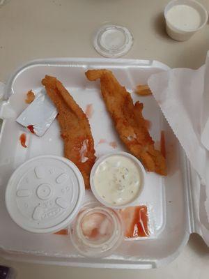 This was supposed to be a Catfish combo. This was Whiting. They think people can't tell the difference.